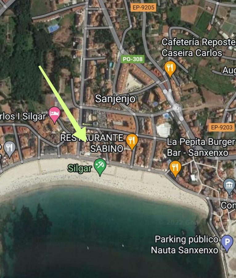 Apartamento Playa Silgar -50 M Playa Con 2 Garajes Y 3 Dormitorios Sanxenxo Eksteriør billede