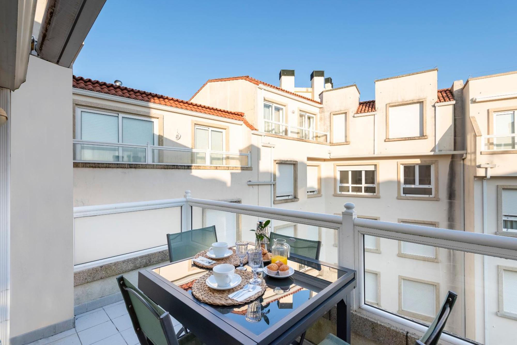 Apartamento Playa Silgar -50 M Playa Con 2 Garajes Y 3 Dormitorios Sanxenxo Eksteriør billede